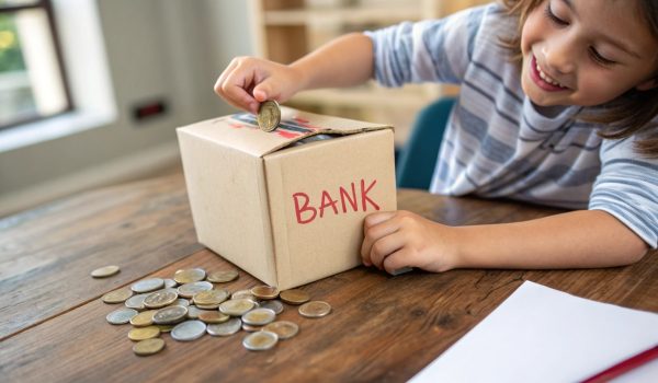 a-child-placing-a-handmade--bank--label-on-a-cardb