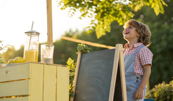 a-child-standing-beside-a--first-job---chalkboard-