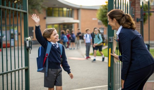 a-child-waving-goodbye-to-a-caregiver-at-the-schoo