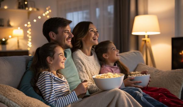 a-cozy-evening-scene--family-watching-a-movie-with