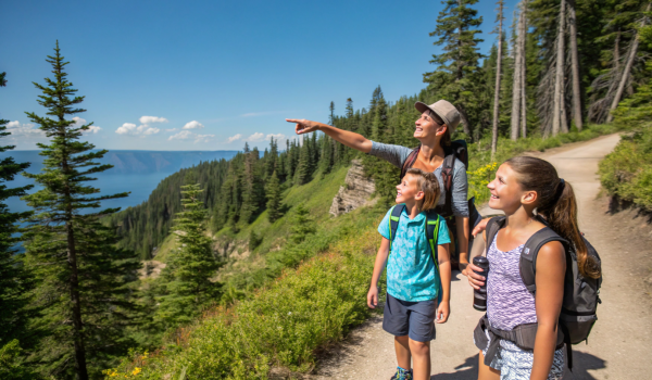 a-family-hiking-on-a-scenic-trail--pointing-at-som