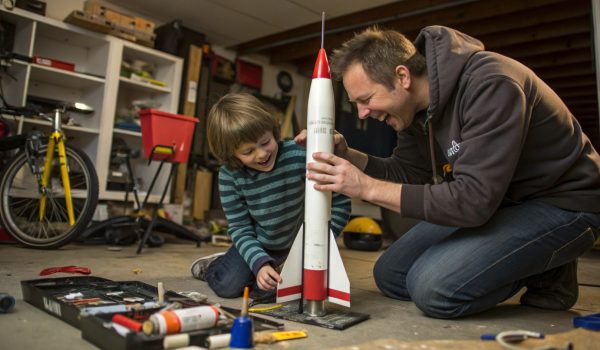 a-kid-building-a-model-rocket-with-a-parent-in-a-m