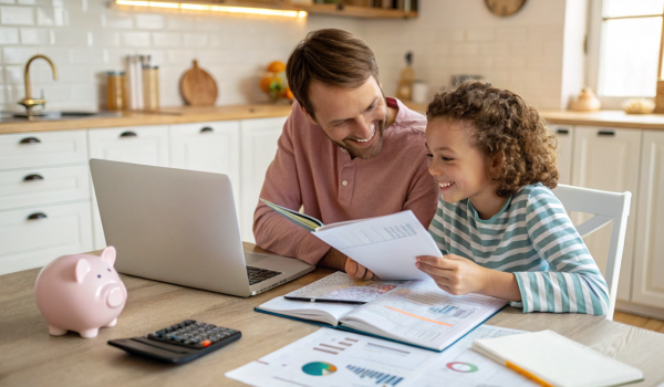 a-parent-and-child-sit-together-at-a-kitchen-table