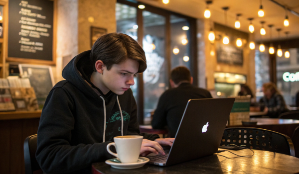 a-teenager-coding-on-a-laptop-in-a-coffee-shop--de