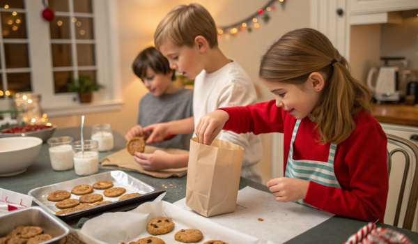 children-baking-cookies-to-gift-neighbors--placing