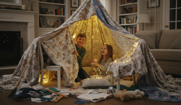 siblings-building-a-blanket-fort-in-the-living-roo
