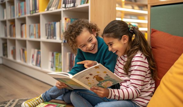 two-kids-in-a-library-corner-surrounded-by-books--